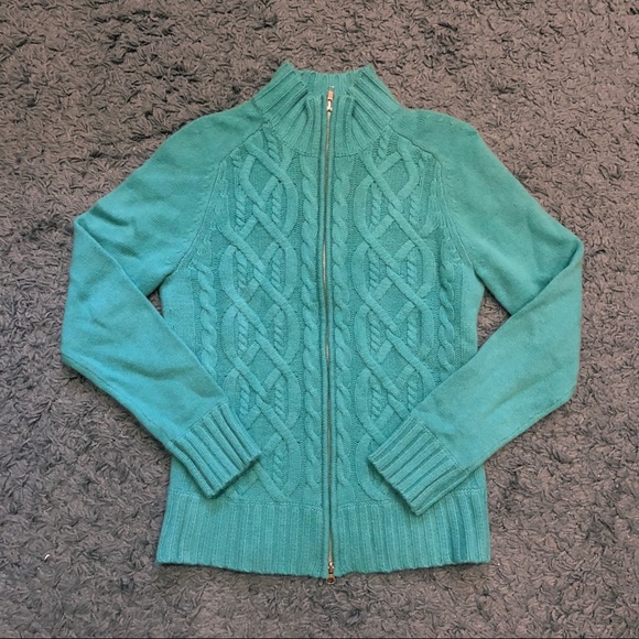 Sutton Cashmere Sweaters - 100% Cashmere Zip-Up Sweater